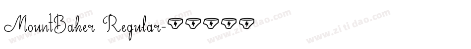 MountBaker Regular字体转换